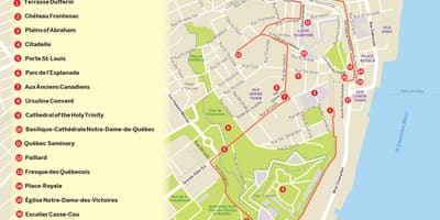 Карта Квебек-хоп-хоп-оф